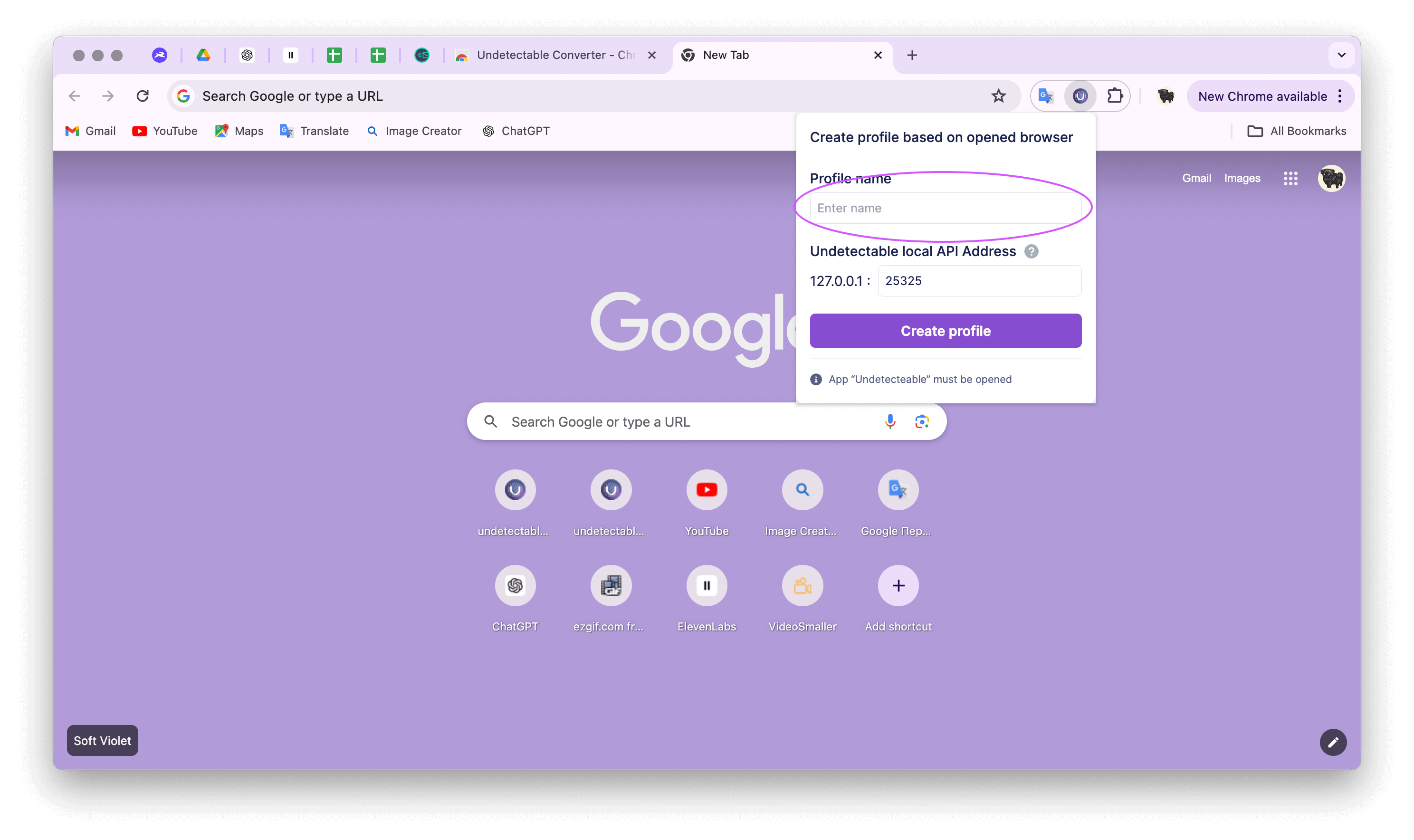 Undetectable converter 命名配置文件