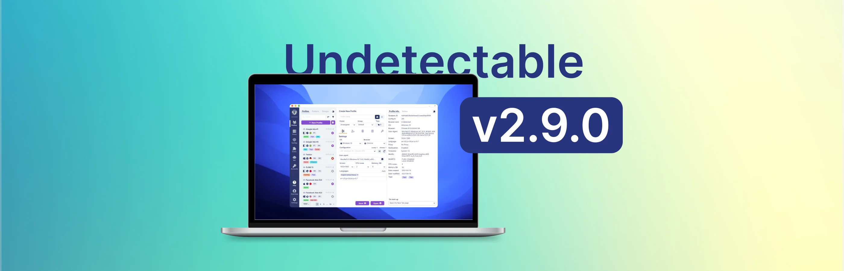 Обновление Undetectable browser 2.9.0 – Усиленные API и функции, улучшение безопасности